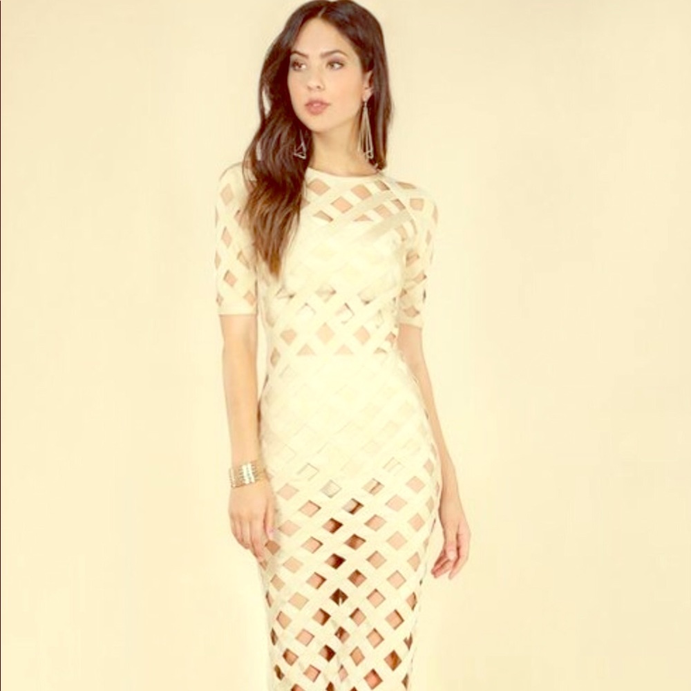 Caged Bandage Dress